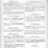0491 - Page 492 - Partie scientifique. L'Actualité scientifique. Les Livres. Les livres qui viennent de paraître