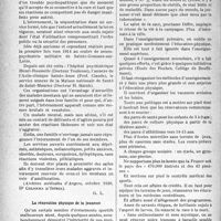 0499 - Page 500 - Partie professionnelle, Hygiène, Assistance, Mutualité, Intérêts corporatifs, Variétés. L'actualité professionnelle. La Presse et les Sociétés. Les services ouverts pour malades mentaux [(Archives médicales d’Angers, octobre 1936)] / La rénovation physique de la jeunesse [(Journal de médecine de Paris, 25 juin 1936)]