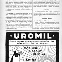 0531 - Page 532-X - Dernières nouvelles. Le IXe Bal de Bienfaisance / Aesculape / A travers l’officiel. Légion d’honneur / Assurances sociales