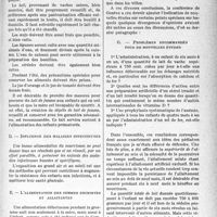 0540 - Page 541 - Partie -scientifique. Travaux originaux. Les besoins alimentaires dans la première année de la vie, par le Professeur P. Lereboullet. Besoins alimentaires des enfants prématurés / Influence des maladies infectieuses / L’alimentation des femmes enceintes et allaitantes / Nécessité d’un contrôle anténatal et postenatal / Problèmes recommandés pour de nouvelles études