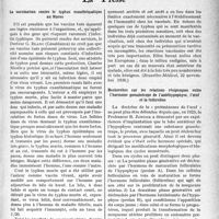 0554 - Page 555 - Partie -scientifique. L'actualité scientifique. La presse. La vaccination contre le typhus exanthématique au Maroc [(Bruxelles-Médical, 22 novembre 1936)] / Recherches sur les relations réciproques entre l’hormone gonadotrope de l’antéhypophyse, l’oeuf et la folliculine [(Le Journal Médical Français, octobre 1936)]