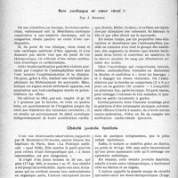 0563 - Page 564 - Partie -scientifique. L'actualité scientifique. Notes de thérapeutique. Rein cardiaque et Cœur rénal, par J. Bonnet / Obésité juvénile familiale