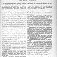 0570 - Page 571 - Partie professionnelle, Hygiène, Assistance, Mutualité, Intérêts corporatifs, Variétés. Hygiène publique. Examen d'un projet de loi concernant la prophylaxie des maladies vénériennes, par le Docteur A. Gauducheau