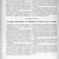 0573 - Page 574 - Partie professionnelle, Hygiène, Assistance, Mutualité, Intérêts corporatifs, Variétés. Hygiène publique. Examen d'un projet de loi concernant la prophylaxie des maladies vénériennes, par le Docteur A. Gauducheau / De quoi faire rêver les médecins de Pariset de la Seine
