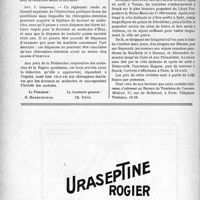 0589 - Page 590-LXIV - A travers l’officiel. Fédération corporative des médecins de la Région Parisienne. A propos des mesures transitoires concernant les chirurgiens-dentistes prévues dans le projet de le réformant le doctorat en médecine / Notre croisière de pâques