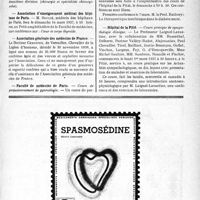 0604 - Page VII-605 - Dernières nouvelles. Académie de médecine / Association d’enseignement médical des hôpitaux de Paris / Association générale des médecins de France / Faculté de médecine de Paris / Clinique médicale thérapeutique de la Pitié / Hôpital de la Pitié