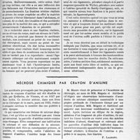 0616 - Page 617 - Partie scientifique. Travaux originaux. Clinique chirurgicale. Le traitement des rétrodéviations, par M. J. -P. Tourneux / Nécrose chimique par crayon d’aniline [P. Lacroix]