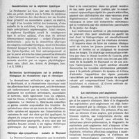 0624 - Page 625 - Partie scientifique. L’actualité scientifique. La Presse. Considérations sur la néphrose lipoidique [(Bull. Soc. Scient, de Bretagne, fasc. 1 et 2, 1936)] / Recherches bactériologiques sur le problème étiologique du rhumatisme aigu et chronique [(Le Scalpel, 16 janvier 1937)] / Chirurgie algo-sympathique ; maladie de Raynaud [(L’Union médicale du Canada, décembre 1936, )] / Les septicémies poste-angineuses [(La Science Médicale Pratique, 1er décembre 1936)]