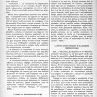 0625 - Page 626 - Partie scientifique. L’actualité scientifique. La Presse. Les septicémies poste-angineuses [(La Science Médicale Pratique, 1er décembre 1936)] / A propos de l’accouchement dirigé [(Rev. Français. de Gynécologie et d’Obstét. octobre 1936)] / La forme pseudo-méningée de la spondylite staphylococcique [(Annales de Médecine, novembre 1936)]