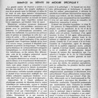 0634 - Page 635 - Partie professionnelle. Bulletin de l'Actualité. Serait-ce la défaite du microbe spécifique ?