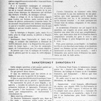 0641 - Page 642 - Partie professionnelle. Introduction à la vie de médecin de campagne, XXXVIe Lettre. Sur la phtisio-phobie, par le Docteur Camescasse / Sanatoriums? Sanatoria ? ?