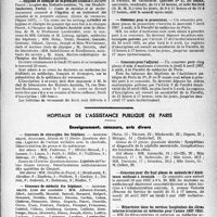 0650 - Page 651 - Partie professionnelle. Faculté de médecine de Paris. Enseignement et actes de la Faculté / Hôpitaux de l’assistance publique de Paris. Enseignement, concours, avis divers