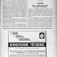 0656 - Page LV-657 - Correspondance. Assurances sociales. Paiement des honoraires pour soins aux assurés sociaux notoirement indigents / Accidents. Accident du travail. Accouchement laborieux