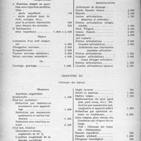 0667 - Page 668 - Tarif Chirurgical du Syndicat des Chirurgiens de Paris, et de la Région Parisienne, pour la Clientèle moyenne. Chirurgie des tissus / Chirurgie des régions