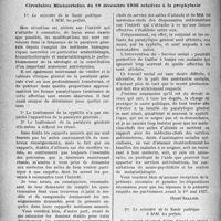 0673 - Page 674 - Hygiène publique. Maladies vénériennes. Circulaires Ministérielles du 10 décembre 1936 relatives à la prophylaxie