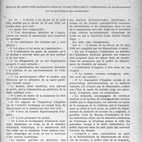 0678 - Page 679 - Sanatoriums. Décret du 29 octobre 1936 modifiant le décret du 10 août 1920 relatif à l’établissement, au fonctionnement et à la surveillance des sanatoriums