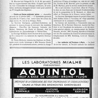 0685 - Page 686-VIII - Dernières nouvelles. Association pour le développement des relations médicales (A. D. R. M) / Umfia ou Union médicale latine / Les médecins de Toulouse à Paris