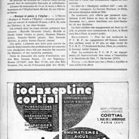 0688 - Page XI-689 - Dernières nouvelles. Hôpital Saint-Michel / Musique et poésie à l’hôpital / Tennis