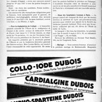 0689 - Page 690-XII - Dernières nouvelles. Association des internes et anciens internes des hôpitaux de Paris / Le «Jasmin d’Argent » / Pour la réadaptation de l’enfant / Dîner des hospitaliers Lyonnais à Paris / Mariage