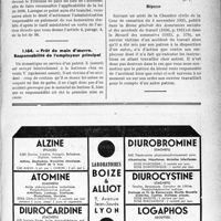 0754 - Page LXXIII-755 - Correspondance. Accidents. Rixe survenue au temps et au lieu du travail / Prêt de main d’oeuvre. Responsabilité de l’employeur principal