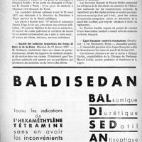 0763 - Page 764-X - Dernières nouvelles. La fédération intersyndicale des maisons de Santé de France / Hôpitaux de Tunis / Société des médecins Inspecteurs des écoles de Pariset de la Seine / Ligue Française contre le rhumatisme