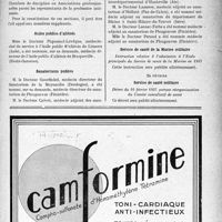 0766 - Page XIII-767 - A travers l’officiel. Fiscalité / Asiles publics d’aliénés / Sanatoriums publics / Service de santé de la Marine militaire / Service de santé militaire