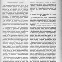 0786 - Page 787 - Partie scientifique. L’actualité scientifique. La Presse. L’hémopneumothorax spontané [(La Presse Médicale, 26 décembre 1936)] / Sur quelques difficultés diagnostiques de l’angine de poitrine [(Le Bulletin Médical, 26 décembre 1936)]