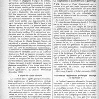 0787 - Page 789 - Partie scientifique. L’actualité scientifique. La Presse. Sur quelques difficultés diagnostiques de l’angine de poitrine [(Le Bulletin Médical, 26 décembre 1936)] / A propos des calculs salivaires [(Le Scalpel, 26 décembre 1936)] / Les complications de la curiethérapie en gynécologie [(Rev. Français. de gynéc. et d’obst. novembre 1936)] / Traitement de l’hypertrophie prostatique : Chirurgie ou électricité ? [(L’Actualité médico-chirurgicale, novembre 1936)]