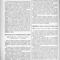 0789 - Page 790 - Partie scientifique. L’actualité scientifique. Les Sociétés Savantes. Paris. Société médicale des hôpitaux de Paris. Atélectasie pulmonaire, apnée du nouveau-né et hémorragie méningée, (4-12-1936) / Forme anurique de la lymphogranulomatose maligne, (4-12-1936) / Ostéopathie de carence au cours d’un scorbut fruste, (20-11-1936)