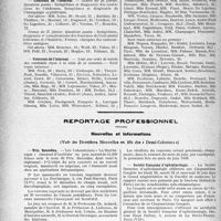 0819 - Page 820 - Partie professionnelle, Hygiène, Assistance, Mutualité, Intérêts corporatifs, Variétés. Hôpitaux de l'assistance publique de Paris. Enseignement, concours, avis divers / Reportage professionnel. Nouvelles et Informations, (Voir les Dernières Nouvelles en tête des « Demi-Colonnes»). Prix Besredka / Société Française d’ophtalmologie