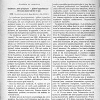 0859 - Page 858 - Partie scientifique. L’actualité scientifique. Les Sociétés Savantes. Paris. Académie de chirurgie. Syndrome poste opératoire « pâleur-hyperthermie » chez une jeune fille de 17 ans, (20-1-1937)