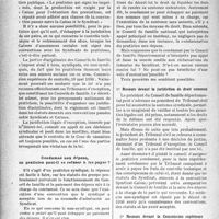 0863 - Page 862 - Partie professionnelle, Hygiène, Assistance, Mutualité, Intérêts corporatifs, Variétés. Assurances sociales. La juridiction des Conseils de famille est-elle obligatoire ? Peut-on se dérober au paiement des dépens ? La publication en clair des sentences. La juridiction des Conseils de famille est-elle obligatoire ? / Condamné aux dépens, un praticien peut-il se refuser à les payer ?