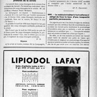 0882 - Page XXXIX-881 - Correspondance. Application des tarifs d’honoraires. Extraction de corps étrangers multiples dans les deux yeux / Extraction de corps étrangers profonds de la cornée / Le médecin traitant n'est nullement obligé de fixer le taux d’une incapacité partielle permanente