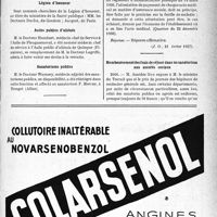 0898 - Page XII-897 - A travers l’officiel. Soins aux pensionnés de guerre / Légion d’honneur / Asiles publics d’aliénés / Sanatoriums publics / Réponses des ministres aux questions des parlementaires. L’attestation de payement d’un acte médical en matière d’assurances sociales peut être faite par l’économe de l’hôpital / Remboursement des frais de séjour dans un sanatorium aux assurés sociaux