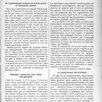 0918 - Page 917 - Partie scientifique. L’actualité scientifique. La Presse. De l’impressionnante fréquence de la haute gravité de l’avortement criminel [(Gaz. des Sc. médicales de Bordeaux, 20 décembre 1930)] / Réflexions à propos des morts subites poste-opératoires [(Le Bulletin médical, 9 janvier 1937)] / La symphyséotomie dite à la Zarate [(La Médecine, supp. de décembre 1936)]