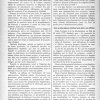 0929 - Page 928 - Partie professionnelle, Hygiène, Assistance, Mutualité, Intérêts corporatifs, Variétés. Bulletin de l'Actualité. Pharmacies d’hôpitaux — La concurrence faite aux pharmaciens et médecins pro pharmaciens. Seul un pharmacien diplômé peut gérer une officine