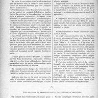 0935 - Page 934 - Partie professionnelle, Hygiène, Assistance, Mutualité, Intérêts corporatifs, Variétés. L’actualité professionnelle. Un dilemme inquiétant. faire ou ne pas faire de sérothérapie et de vaccinothérapie dans les maladies infectieuses. Et malgré tout : l’apparition de cas graves ou mortels. Questions angoissantes, s’il en fût, pour le médecin praticien / Une solution du problème par la vaccination à l’anatoxine