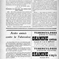 0945 - Page 944-LVI - A travers l’officiel. Réponses des ministres aux questions des parlementaires. Les séances de rééducation n’incombent pas aux Caisses d’Assurances sociales / Nomination à un autre poste d’un médecin d’asile public d’aliénés / Dispense du délai d’attente pour exercer la médecine Médecin naturalisé et marié à une Française
