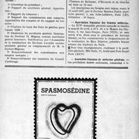 0960 - Page VII-959 - Mutualité familiale. Assemblée générale ordinaire / Dernières nouvelles. VIe Congrès Français de gynécologie / Association Française des femmes médecins / Assemblée Française de médecine générale