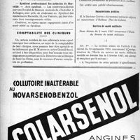 0963 - Page 962-X - Dernières nouvelles. Hôpitaux de Saint-Étienne / Fiançailles / Syndicat professionnel des médecins de Marseille / Comptabilité des cliniques / A travers l’officiel. Protection de la vieillesse / Sanatoriums publics / Service de santé militaire