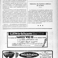 0966 - Page XIII-965 - A travers l’officiel. Les aspirants de réserve du Service de santé / Fédération des Syndicats médicaux de la Seine