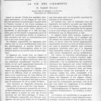 0970 - Page 969 - Partie scientifique. Travaux originaux. La vie des ligaments, M. Raphaël Massart