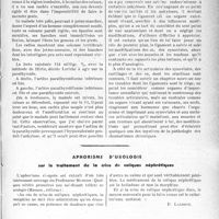 0974 - Page 973 - Partie scientifique. Travaux originaux. La vie des ligaments, M. Raphaël Massart. Modifications des ligaments / Aphorisme d’urologie. sur le traitement de la crise de coliques néphrétiques [P. Lacroix]