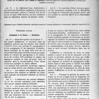 1022 - Page 1021 - Assurances Sociales. Arrêté du 30 janvier 1037 fixant le règlement intérieur-type des Caisses primaires d’assurance maladie-maternité / Règlement-type d’administration intérieure pour les Caisses primaires d’assurance maladie-maternité. Première partie, Admission à la Caisse. — Radiation