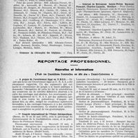 1091 - Page 1090 - Partie professionnelle, Hygiène, Assistance, Mutualité, Intérêts corporatifs, Variétés. Hôpitaux de l’assistance publique de Paris. Enseignement, concours, avis divers / Reportage professionnel. Nouvelles et Informations, (Voir les Dernières Nouvelles en tête des " Demi-Colonnes "). A propos de l’avortement légal en U. R. S. S / Ier Congrès international de l’Union thérapeutique