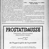 1098 - Page LXI-1097 - Correspondance. Accidents. Incapacité temporaire partielle d'une accidentée de travail / Accident survenu à un enfant hors de l’école