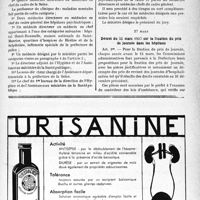 1112 - Page XI-1111 - A travers l’officiel. Décret du 17 mars 1937 fixant la composition du jury du concours aux emplois de médecin des asiles de la Seine / Décret du 22 mars 1937 sur la fixation du prix de journée dans les hôpitaux