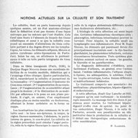 1123 - Page 1122 - Partie scientifique. Travaux originaux. Clinique chirurgicale. Le cancer du col utérin, M. J. -P. Tourneux / Notions actuelles sur la cellulite et son traitement [P. Lacroix]