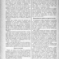 1145 - Page 1144 - Partie professionnelle, Hygiène, Assistance, Mutualité, Intérêts corporatifs, Variétés. Bulletin de l’Actualité. Responsabilité du médecin traitant. Anesthésie générale — Décès