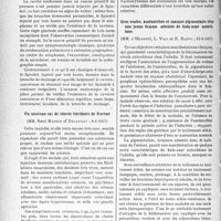 1203 - Page 1202 - Partie scientifique. L'actualité scientifique. Les Sociétés Savante. Paris. Société médicale des hôpitaux de Paris. Caverne cancéreuse du poumon révélée par l’injection de lipiodol, (8-1-1937) / Un nouveau cas de chorée fibrillaire de Morvan, (8-1-1937) / Gros ventre, aménorrhée et masque pigmentaire chez une jeune femme atteinte de kala-azar autochtone, (15-1-1937)